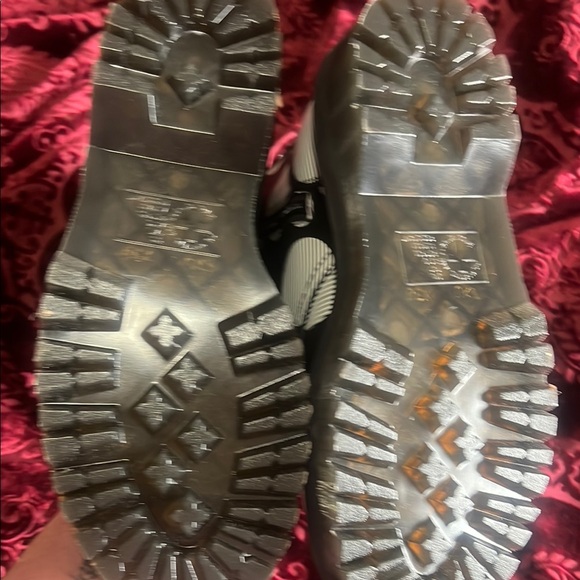 Dr Martens Black and White Polka Dot Boots US women’s 9 - Picture 6 of 8